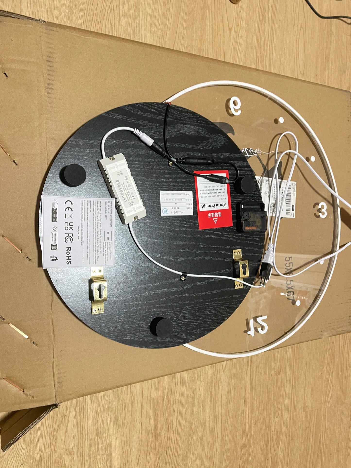 Large Wall Clock Luxury Dining Room Living Room Moon The Earth Modelling LED Light Silent Movement Bedroom Clock Wall Decoration    Home Decor Supply | Online Retail | ShoreShopper.com