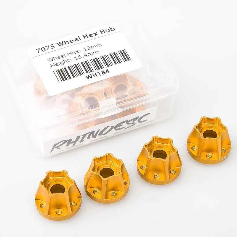 RhinoRC 2.2 inch Narrow Carbon Fiber Aluminum Pro LightWeight RC Car Crawler Wheel Pro Shafty MOA