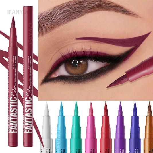 Red Wine Black Waterproof Eyeliner Pencil Untra-fine Liquid Eye Liner Pen Quick Dry Long Lasting Non Smudge Makeup Cosmetics - ShoreCo.Shop