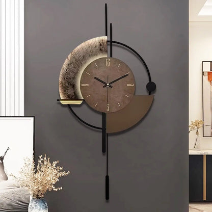 Decorative Wall Clock with Pendulum, Silent Quartz Movement, Large Modern Design for Living Room, Kitchen, Bedroom    Home Decor Supply | Online Retail | ShoreShopper.com
