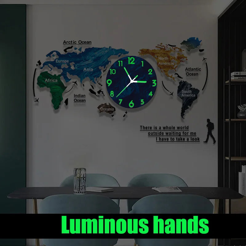 New Hot Unique Acrylic Wall Clock 3D DIY Large Wall Hanging Clock with Stickers Home Decorations    Home Decor Supply | Online Retail | ShoreShopper.com