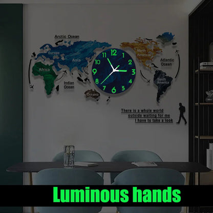 New Hot Unique Acrylic Wall Clock 3D DIY Large Wall Hanging Clock with Stickers Home Decorations    Home Decor Supply | Online Retail | ShoreShopper.com