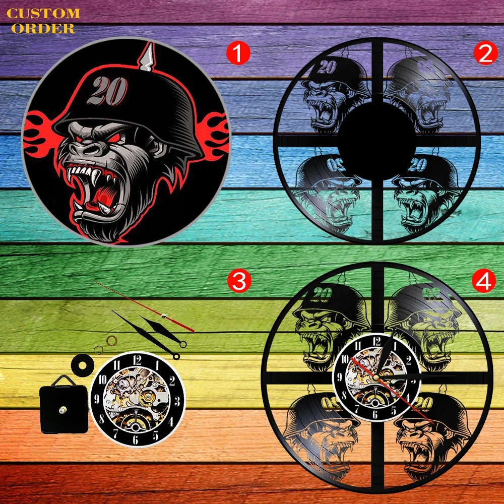 The Kitchen The Heart Of The Home Inspired Vinyl Record Clock Modern Design Vinyl Wall Watch Kitchen Decor Noiseless Timepieces    Home Decor Supply | Online Retail | ShoreShopper.com