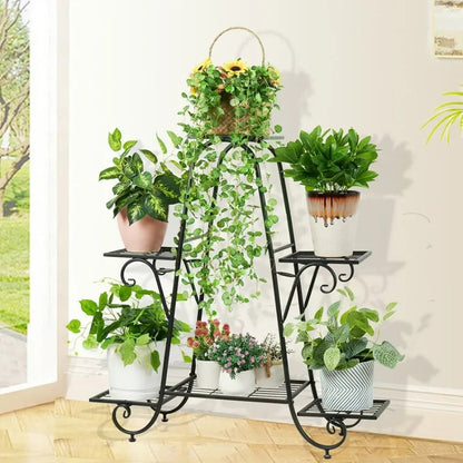 6 Tiers Metal Plant Stand Indoor Outdoor Flower Display Rack Holder    Home Decor Supply | Online Retail | ShoreShopper.com