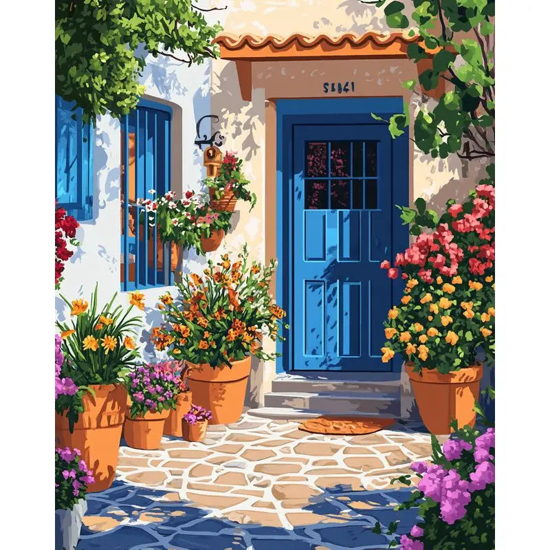 CHENISTORY Paint By Number House Landscape Kits Drawing On Canvas DIY Pictures By Number HandPainted Gift Home Decoration    Home Decor Supply | Online Retail | ShoreShopper.com