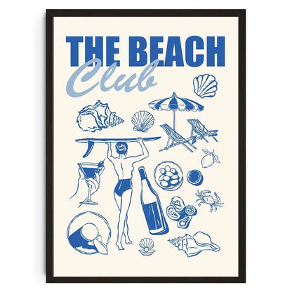 Seashells Meet Me At The Beach Poster Summer Sea Bikini Coastal Quotes Canvas Painting Trendy Wall Art Room Home Decor    Your Coastal Marketplace | Shoreshopper.com