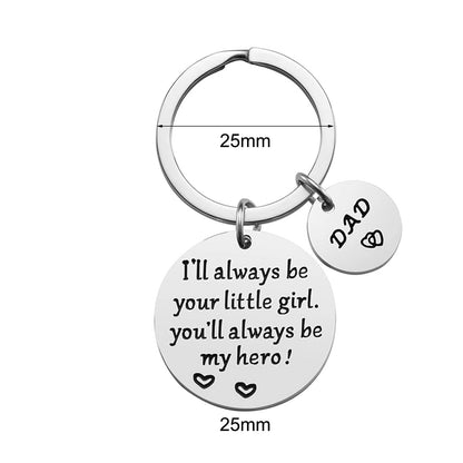 Father’s Day Gift Dad Gifts from Daughter for Birthday Christmas Valentine’s Day Father Daughter Keyring Stainless Steel Jewelry    Your Coastal Marketplace | Shoreshopper.com