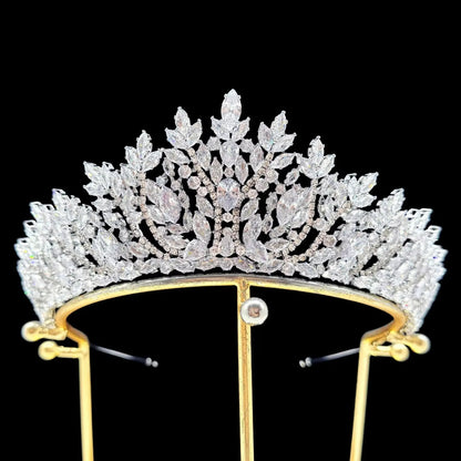 Wedding Hair Accessories Tiaras Crowns Crystal Zircon Headbands For Brides Women Party Prom Pageant Headpieces Bridal Jewelry - ShoreCo.Shop