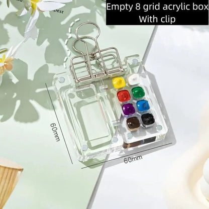 Art Supplies Acrylic Watercolor Paint Palette 8/15 Grid Mini Paint Pigment Box Portable Waterproof Empty Paint Box Student    Home Decor Supply | Online Retail | ShoreShopper.com
