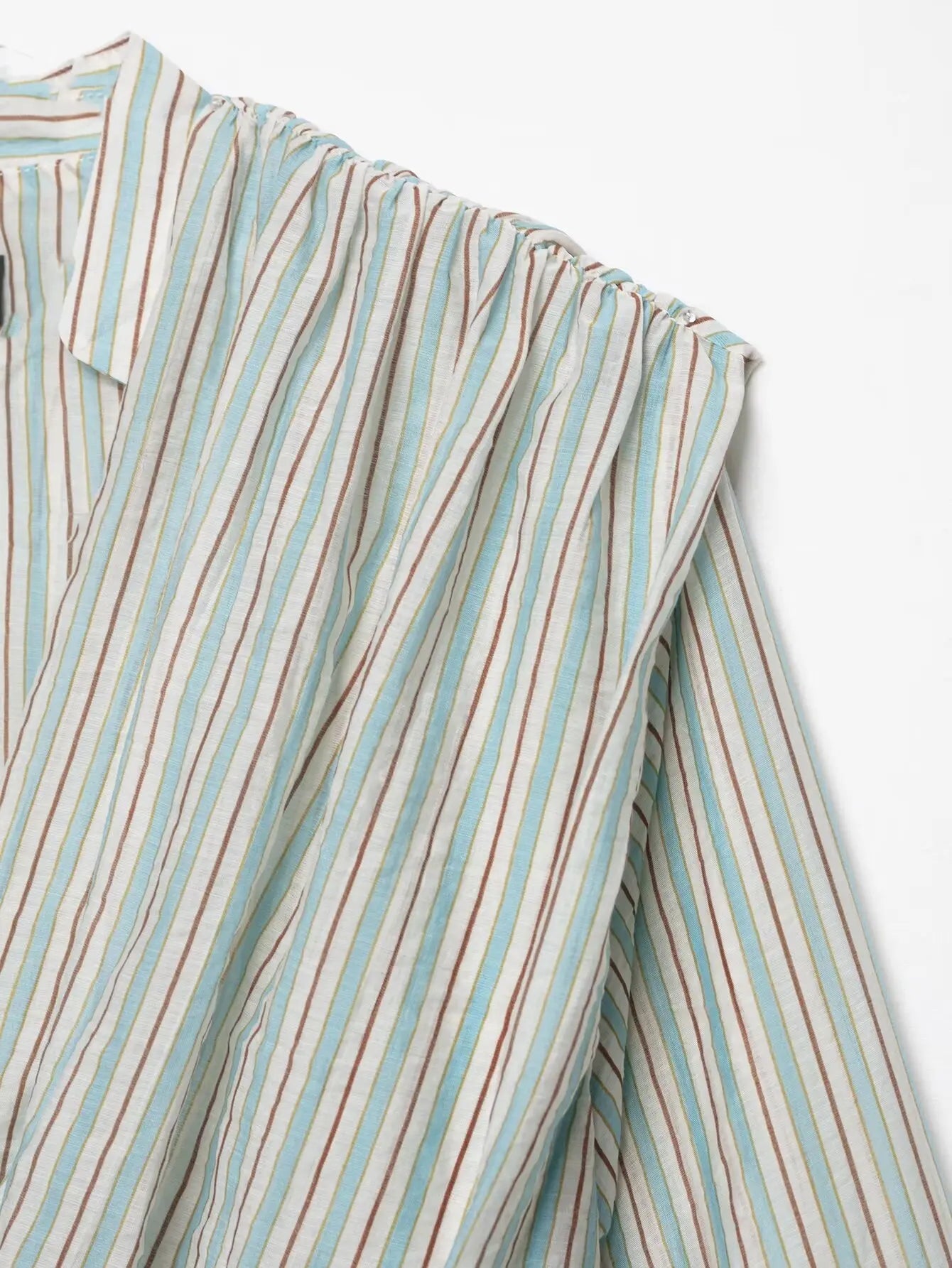 Women Sexy Shirts Spring Summer New Female V-Neck Long Sleeve Shirt Waist-Cinching Striped Tops Lady Chic Casual Holiday Blouses    Your Coastal Marketplace | Shoreshopper.com