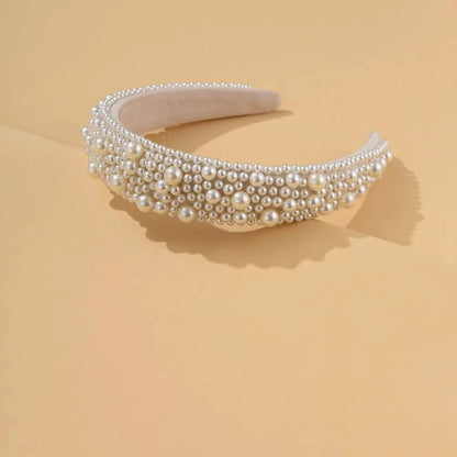 Headband For Women Wedding Bridal Hair Accessories Handmade Wide Hair Hoop Girls Headwear Wedding 2023 Jewelry White Pearl    Your Coastal Marketplace | Shoreshopper.com