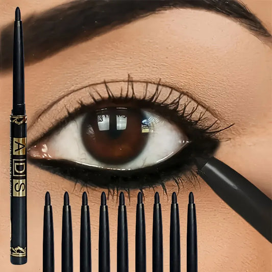 3PCS/9PCS Long-Lasting Waterproof Black Eyeliner Pencil -Smudge-Proof Sweat-Resistant for Bold Eye Makeup, ldeal Gift - ShoreCo.Shop