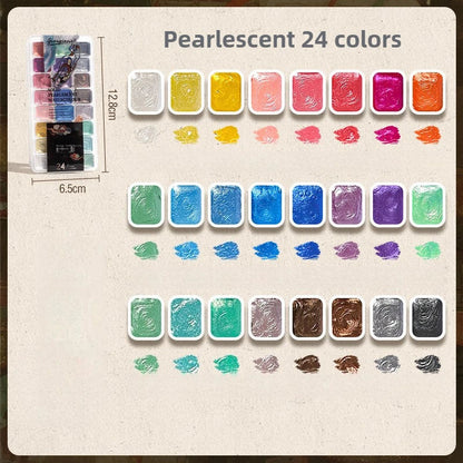 12/98/150/180 Colors Pearl Solid Water Color Paint Set Portable Professional Watercolor Painting School Art Supplies Stationery    Home Decor Supply | Online Retail | ShoreShopper.com