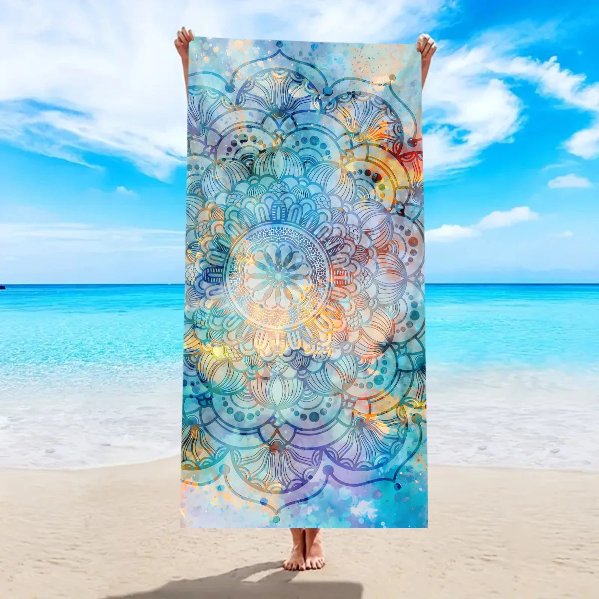 1pc Bohemian beach towel, ultra-fine fiber quick drying beach towel, multifunctional beach towel for beach swimming and vacation    Your Coastal Marketplace | Shoreshopper.com