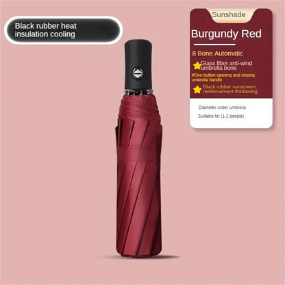 Umbrella Fully Automatic Thickened Enlarged Reinforced Folding Umbrella Sun and Rainproof Sunshade Umbrella for Women Sunscreen    Your Coastal Marketplace | Shoreshopper.com