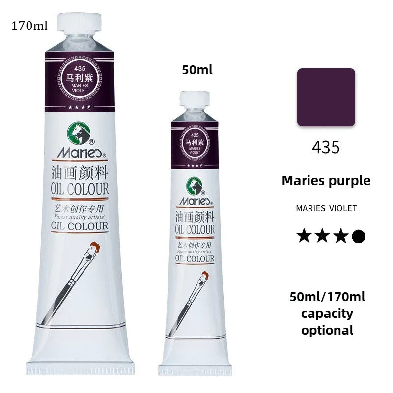 Marie's Oil Paint 170ML Oil Painting Art Creation Pigment Large Oil Paint Paint Single Commonly Used 24 Colors    Home Decor Supply | Online Retail | ShoreShopper.com