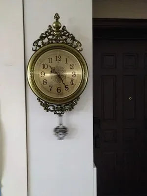 Large Luxury Gold Wall Clock Living Room Silent Creative Swing Wall watches Bedroom Quartz Clocks Wall Home Decor    Home Decor Supply | Online Retail | ShoreShopper.com