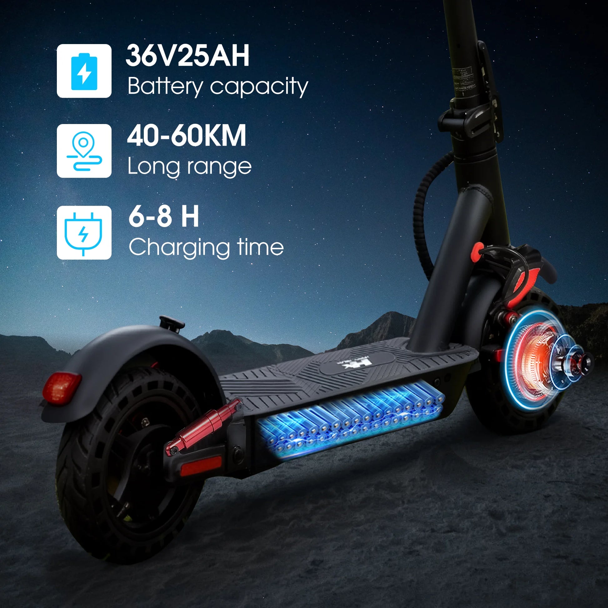 HUANCI D06 500W e scooter Electric Scooters 32km/h escooters Escooter scooter electric for adults eScooter Dual Shock Absorbers - ShoreCo.Shop