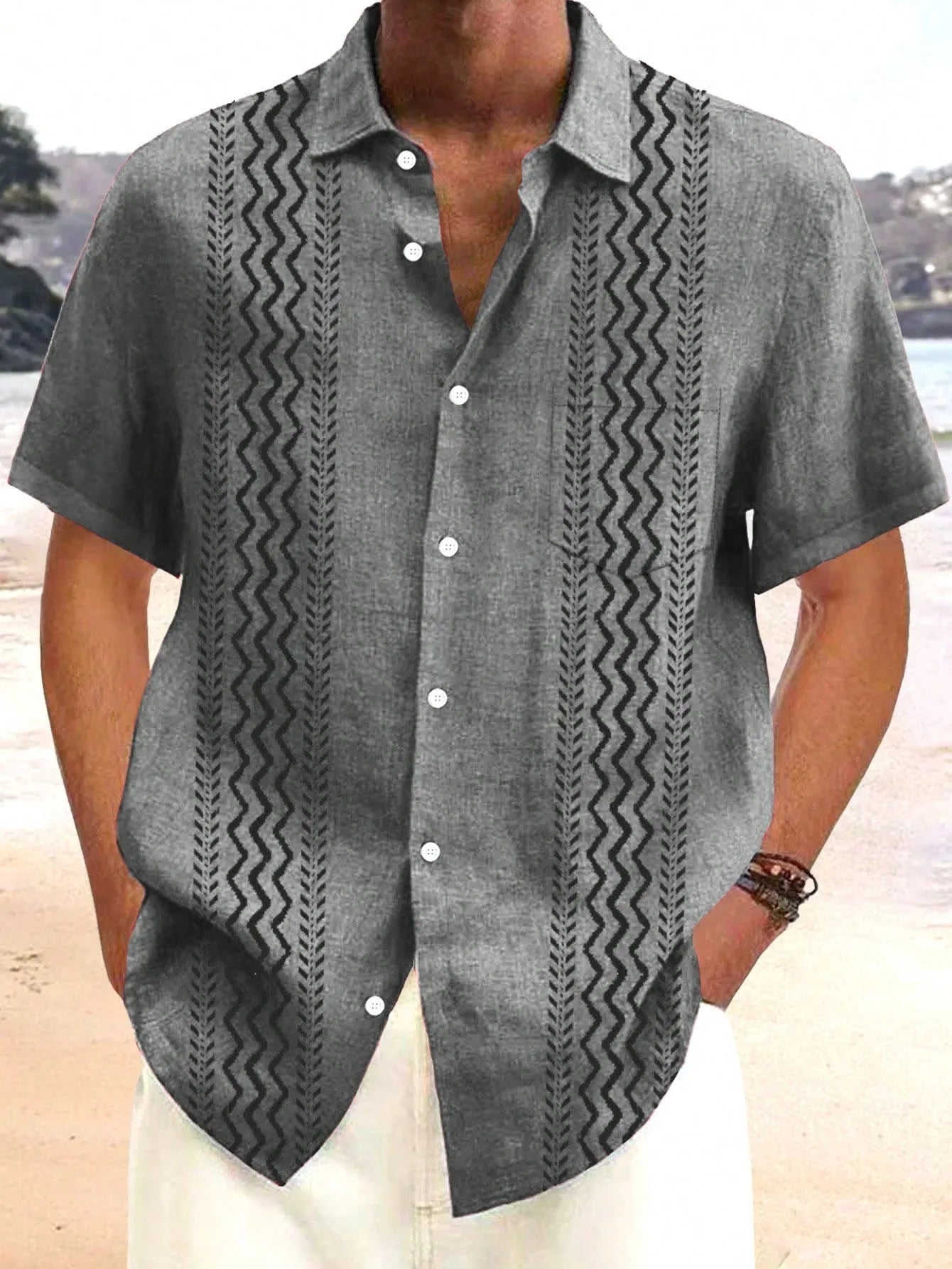 The 2025 summer new men's short-sleeved shirt is a casual and fashionable 3D printed streetwear    Home Decor Supply | Online Retail | ShoreShopper.com