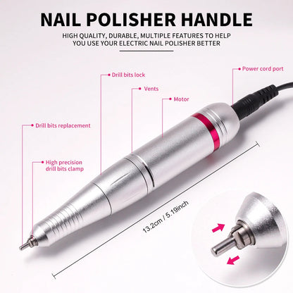 45000RPM Nail Drill Machine Professional Nail Lathe with Large LCD Screen Smart Electric Manicure Polisher Nail Art Tools    Home Decor Supply | Online Retail | ShoreShopper.com