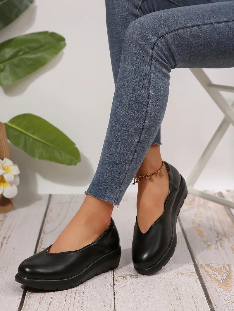 2025 New Women Fashion Wedge Heel Pumps Spring Summer Lightweight Platform Woman Soft Sole Comfort Casual Shoes Женская Обувь    Your Coastal Marketplace | Shoreshopper.com