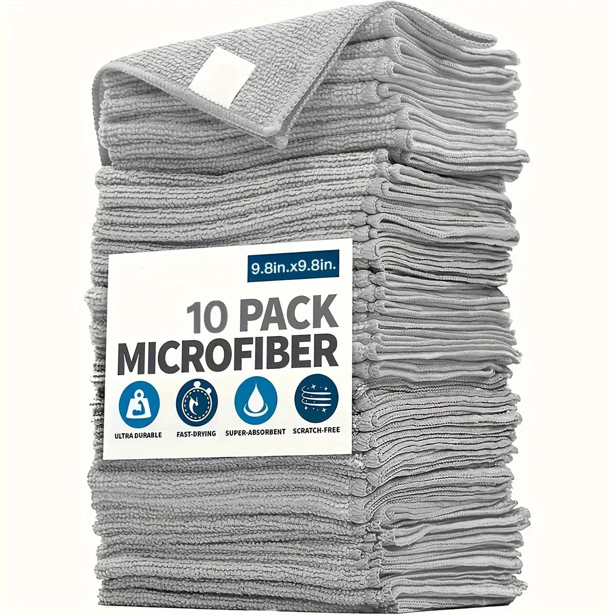 5/10/20pcs Kitchen Towel, Ultra-fine Fiber Light Gray Cleaning Cloth Set, Absorbent, Soft And Stain-removing Cloth    Home Decor Supply | Online Retail | ShoreShopper.com