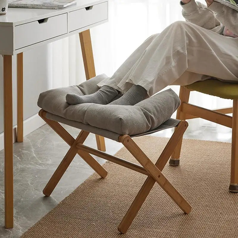 Velvet Footstool Velvet Footstool Ottoman Small Footrests Foot Stool Leg Rest High Padded Stool Seat For Bedroom Living Room    Home Decor Supply | Online Retail | ShoreShopper.com