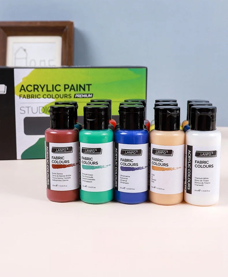 14-color /60ml paint set, beginner's art supplies for painting and doodling, paint palette, brush combination    Home Decor Supply | Online Retail | ShoreShopper.com