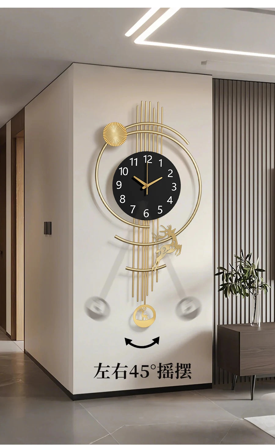 Wall Clock Large Bathroom Decor Room Digital Room Watch Interior Wall Decoration Gaming Decoration For Bedroom Accessories Live    Home Decor Supply | Online Retail | ShoreShopper.com