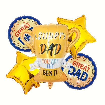 1set Large Best Dad Trophy Foil Balloons Spanish Father's Day Trophy Balloons Father's Day Party Decorations Dad Favorat Gifts    Your Coastal Marketplace | Shoreshopper.com