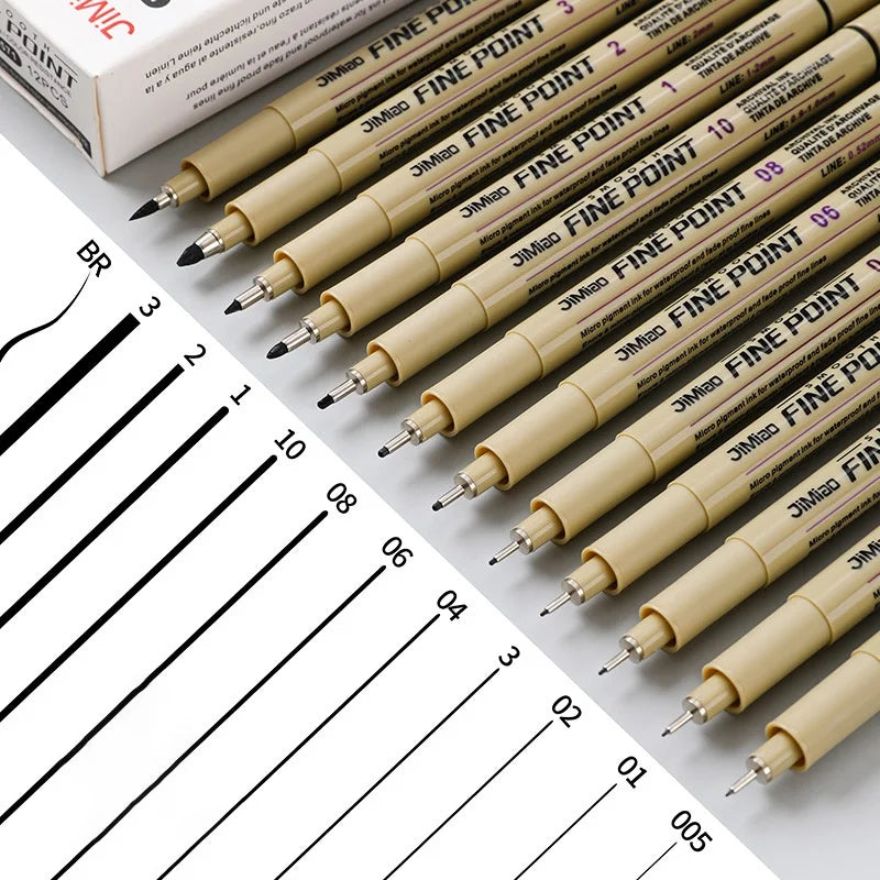 Line Drawing Pen Art Pigment Ink Drawing Waterproof Art Architecture School Supplies Paint Brushes Pinceles Painting Supplies    Home Decor Supply | Online Retail | ShoreShopper.com