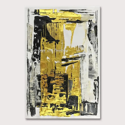 Arthyx,Handpainted Texture Abstract Golden Oil Paintings,Modern Canvas Art Large Wall Pictures Living Room Decor Home Decoration    Home Decor Supply | Online Retail | ShoreShopper.com