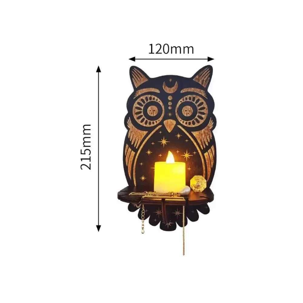 Wall Shelf Stone Wall Shelf Hand Wooden Display Stand Hanging Candle Holder Wall Decor Shelves  home decoration shelf decor    Home Decor Supply | Online Retail | ShoreShopper.com