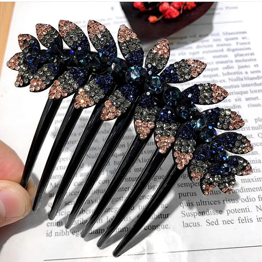 Headwear Elegant For Girls Ponytail Holder Flower Leaves Women Hair Comb Hair Claws Korean Barrettes Hair Clips    Your Coastal Marketplace | Shoreshopper.com