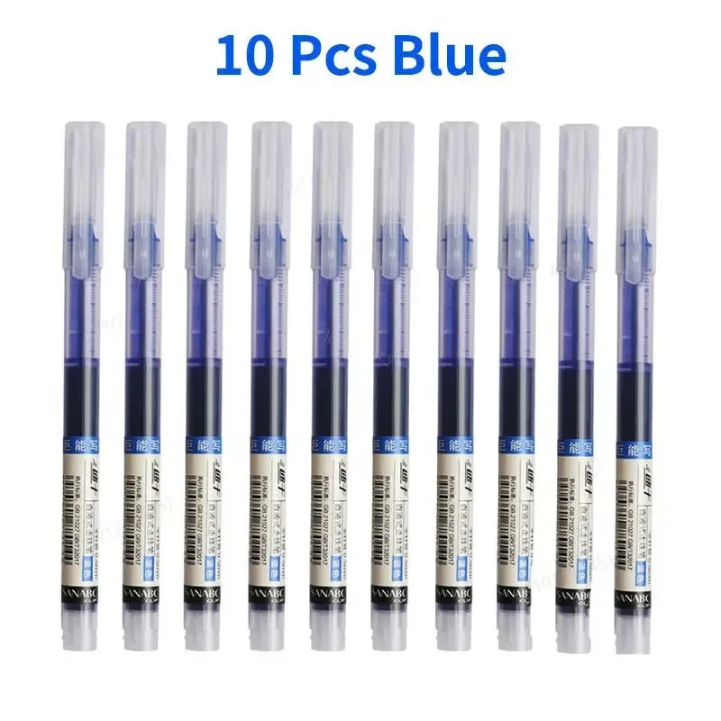 10Pcs/set High Quality Needle Type Gel Pens Straight Liquid Ballpoint Pen Kawaii Stationery School Office Supplies Writing    Home Decor Supply | Online Retail | ShoreShopper.com