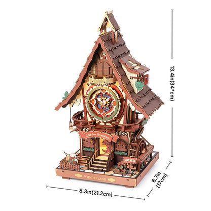 Robotime ROKR Cuckoo Clock Mechanical 3D Wooden Puzzle Christmas Cuckoo Clock Building Kit Holiday DIY Project for Teens Adults    Home Decor Supply | Online Retail | ShoreShopper.com
