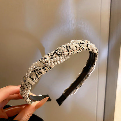 Pearl Wrapped Headwear for Women Texture Retro Headbands Temperament Fashion Luxury Designer Hair Accessories 2023 New In    Your Coastal Marketplace | Shoreshopper.com