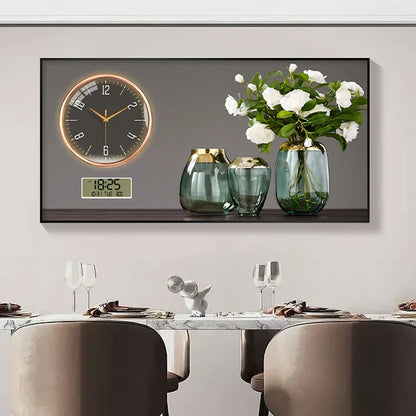Large Size Aluminum alloy framed Artwork Wall Clock, Luxurious Muted Quartz Clock for Home Decor,living Room,bed Room Décor    Home Decor Supply | Online Retail | ShoreShopper.com