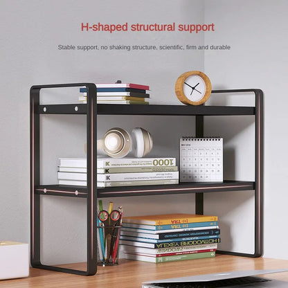 Shelf Desktop Storage  Bookshelf Student Desk Shelves Racks Office Computer Desk Tiered Cabinet Home Storage Holders Organizer    Home Decor Supply | Online Retail | ShoreShopper.com