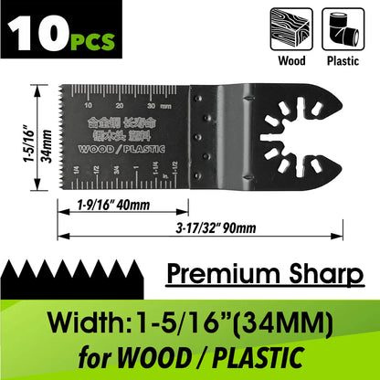 Oscillating Saw Blades Kit，Multitool Blades - Compatible with Milwaukee Dewalt  Worx Skil AEG Ryobi - ShoreCo.Shop