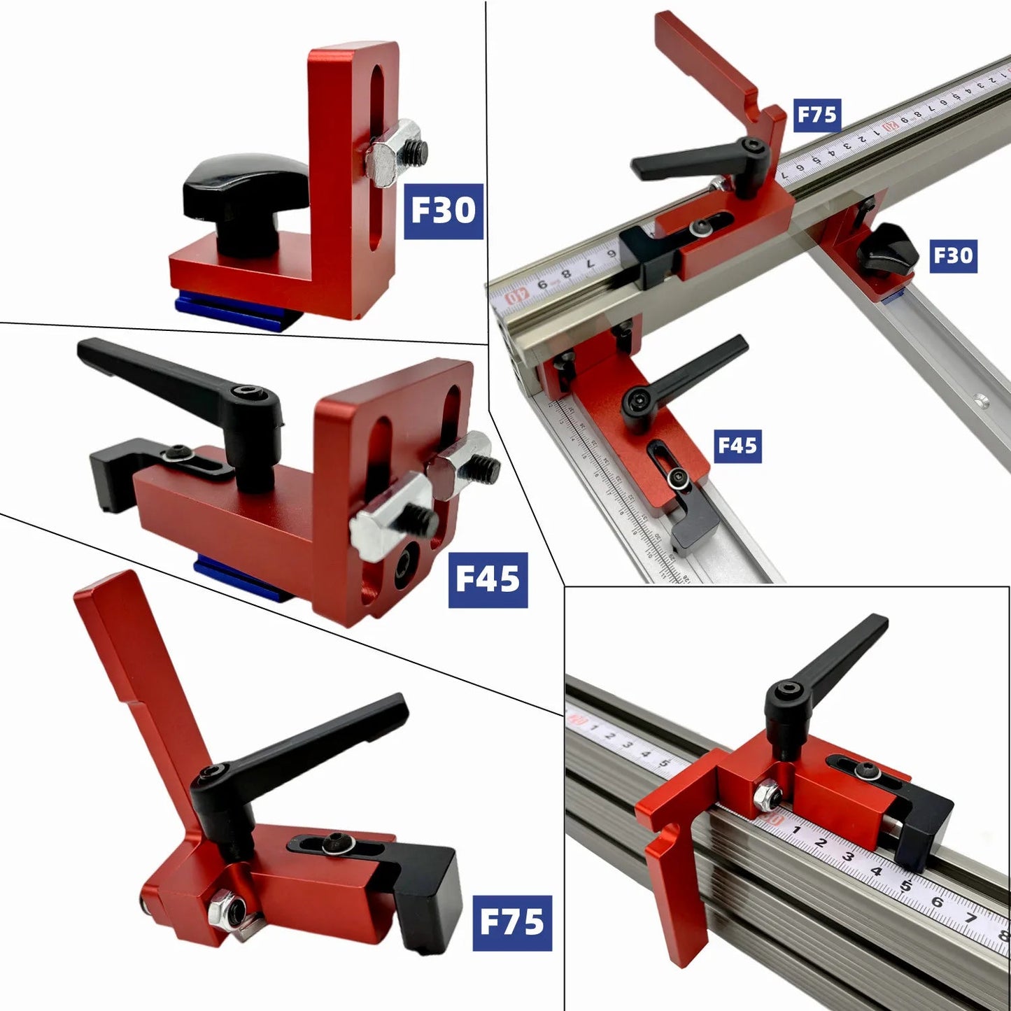 Router Table Fence Aluminum Multi T-Track Table Saw Profile Fence Woodworking T-Slot Miter Track Connector and Fence Stoppe    Home Decor Supply | Online Retail | ShoreShopper.com