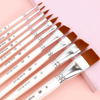 10pcs Multifunctional Art Painting Brushes Set Artist Art Painting Hook Line Watercolor Gouache Oil Painting Brush Art Supplies    Home Decor Supply | Online Retail | ShoreShopper.com