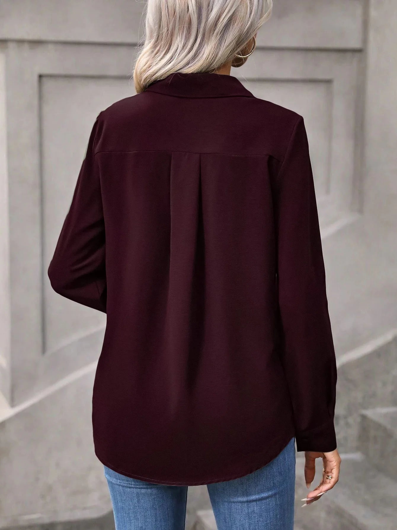 Women Shirt Blouse New Long Sleeve Turn Down Collar Solid Casual Shirt Blouse Women Tops Blouses Shirts Blusas Para Mujer    Your Coastal Marketplace | Shoreshopper.com