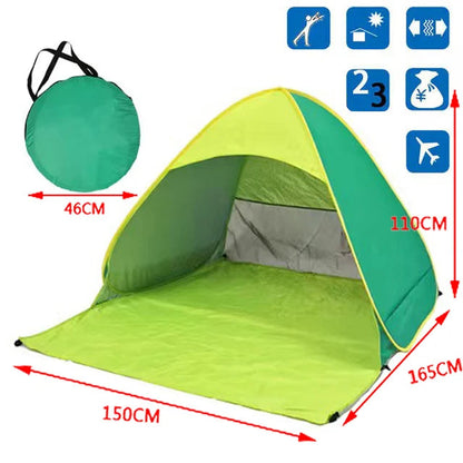 Hot Sale Quick Automatic Beach Tent Outdoor Beach Shade Sun Shelter Tent UPF50+ Portable Beach Canopy For Camping Fishing    Your Coastal Marketplace | Shoreshopper.com