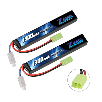 Zeee Airsoft Battery 3S 11.1V 25C 1300mAh Stick Battery with Mini Tamiya Plug for Airsoft Guns Rifle AK47 Lipo Battery Parts    Home Decor Supply | Online Retail | ShoreShopper.com