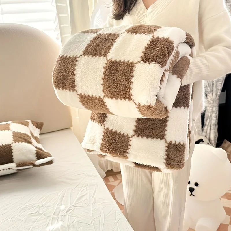 1pcs Shu Cotton Velvet Blanket Sheets Plush Double Sided Summer Air Conditioning Throw Blanket Office Blanket    Your Coastal Marketplace | Shoreshopper.com