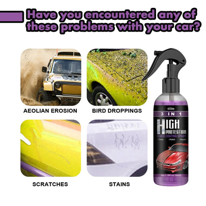3 In 1 Car Ceramic Coating Spray High Protection Shine Armor Ceramic Car Wash Car Shield 30/100ml Polishing Spraying Wax Tools    Home Decor Supply | Online Retail | ShoreShopper.com