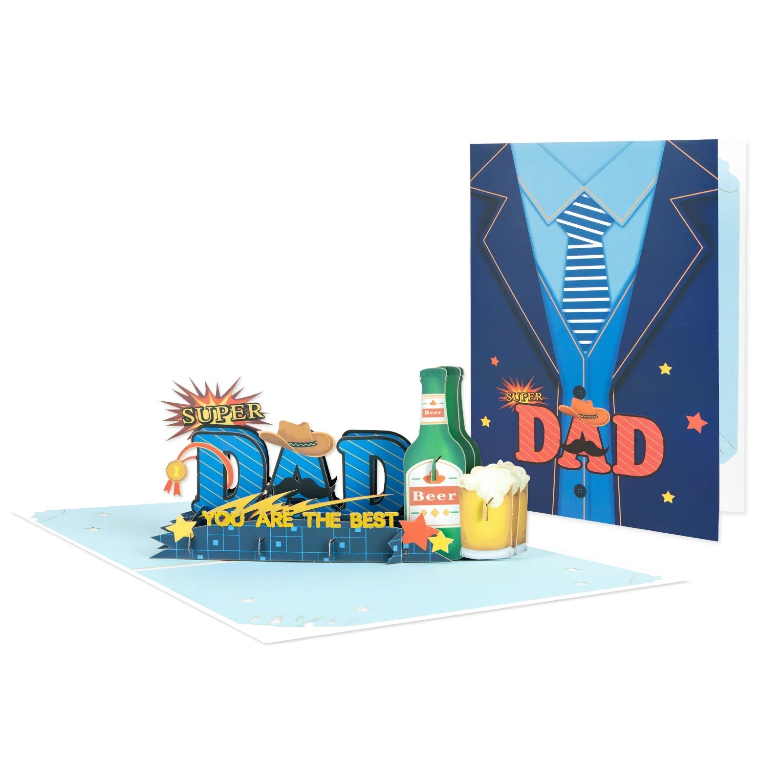3D Pop-Up Father's Day Greeting Card Unique Handmade Gift for Dad Birthday Card with Notecard    Your Coastal Marketplace | Shoreshopper.com