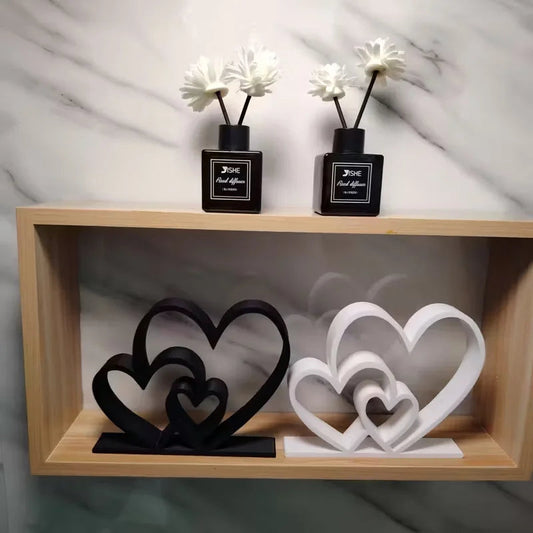 Heart-to-Heart Statue - Black & White Love Ornament, Desk & Bookshelf Decor, Valentine’s Gift, Home Decoration    Home Decor Supply | Online Retail | ShoreShopper.com