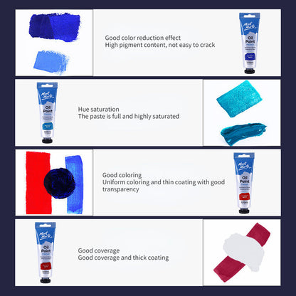 100ml Oil Paint 45 Colors Student Art Creation Special Waterproof Quick-drying Large Sticks Of Pigment School Painting Supplies    Home Decor Supply | Online Retail | ShoreShopper.com